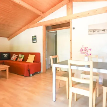 Chalet Bois équipé 35 M2 2 Terrasse Couverte Place Parking Piscine Collective 4 Personnes Ares