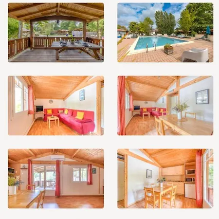 Bois Equipe 35 M2 2 Terrasse Couverte Place Parking Piscine Collective 4 Personnes